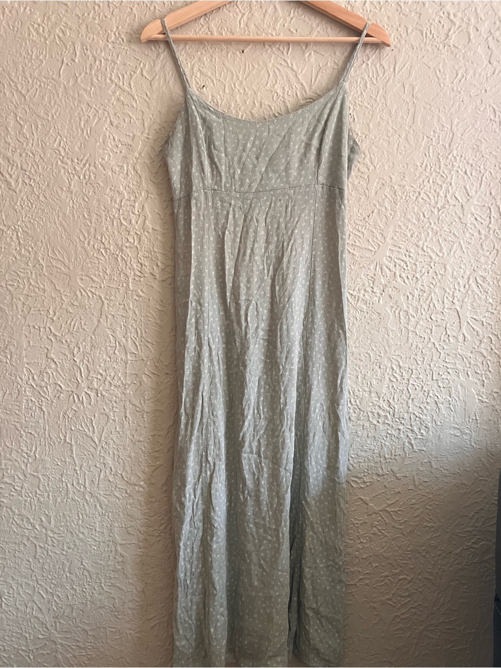 Brandy Melville Sage Green Floral Maxi Dress